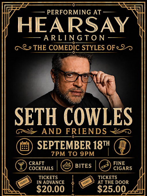 Hearsay Arlington is proud to present Seth Cowles and friends