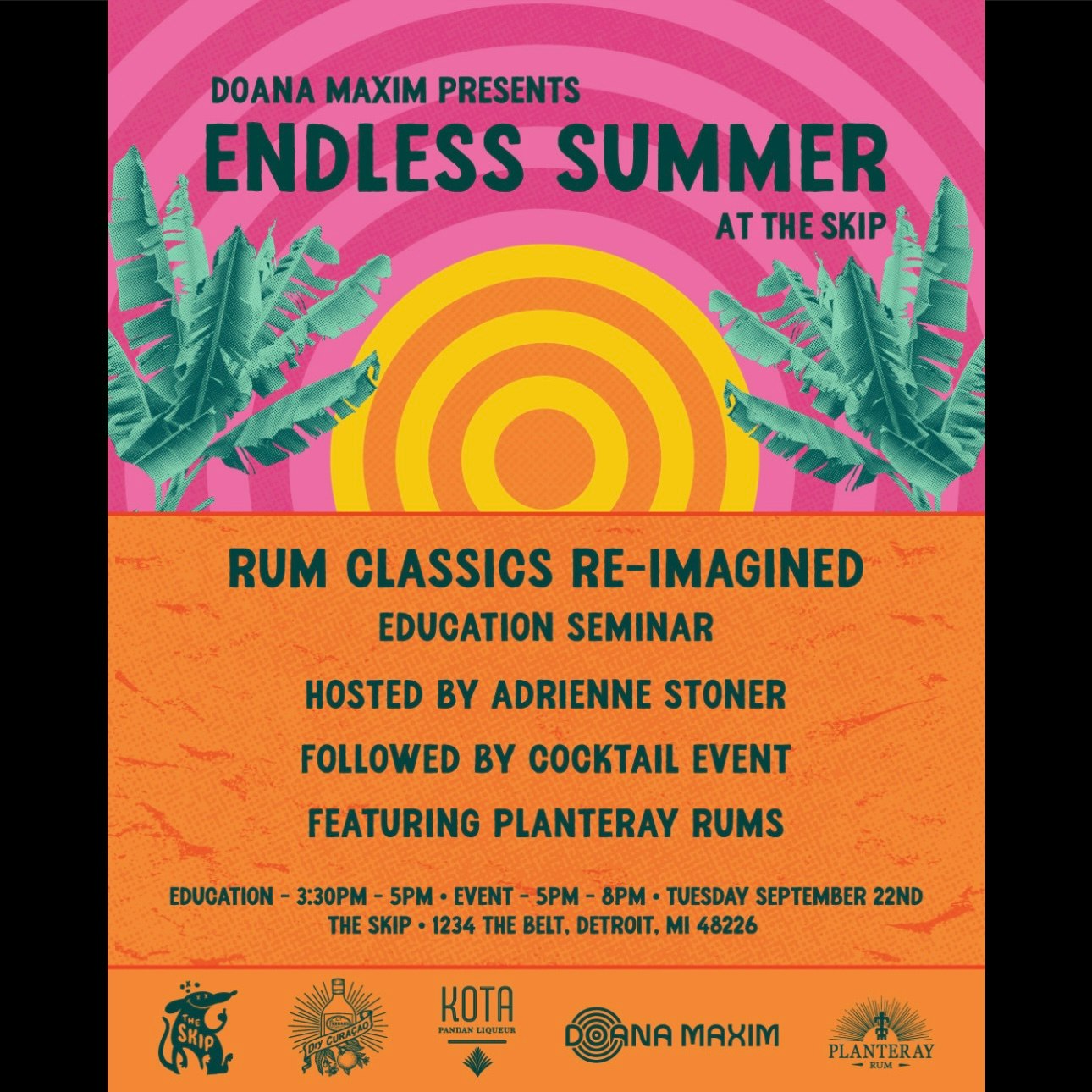 Endless Summer Rum Class w/ Adrienne Stoner