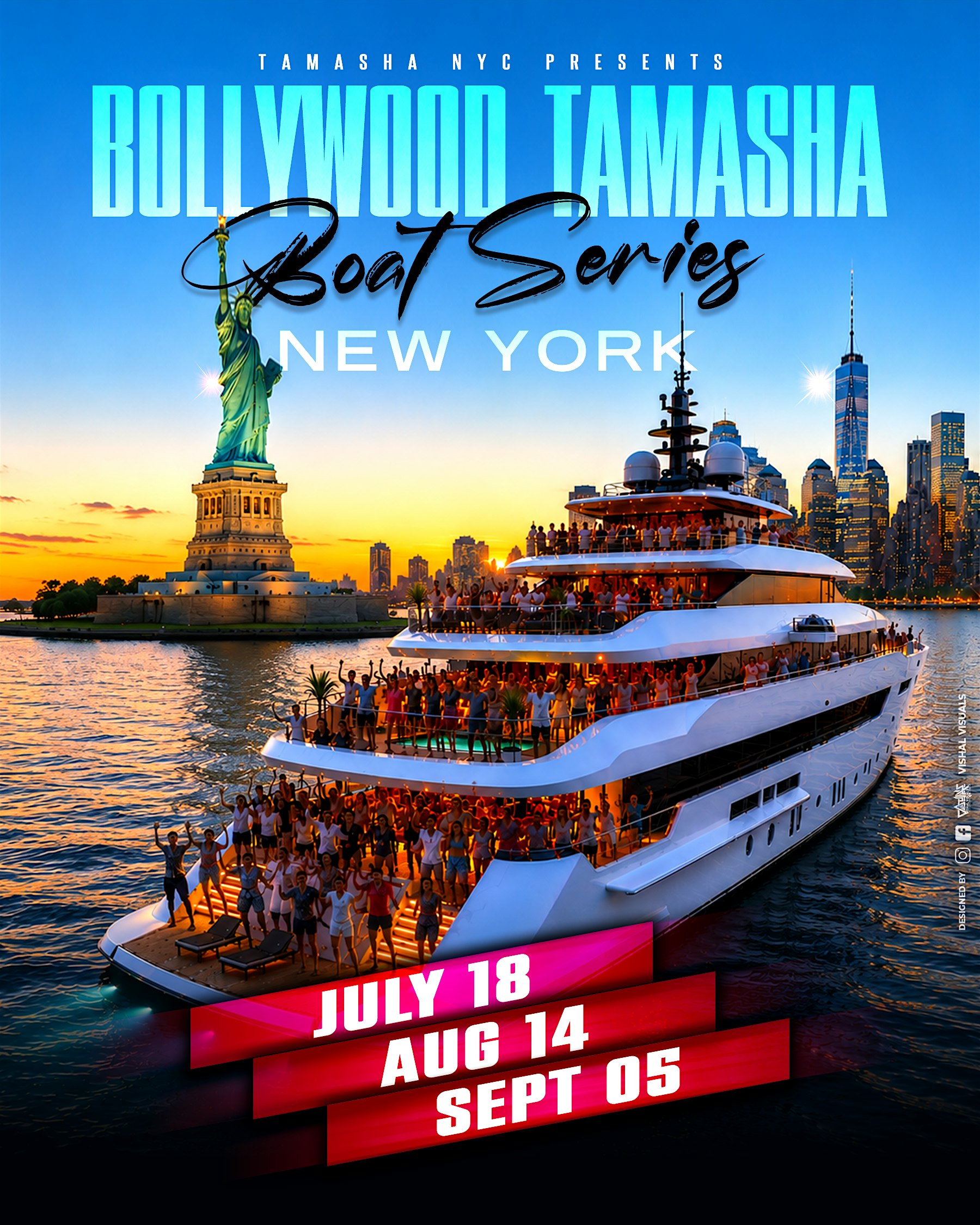SEPT 5: NYC BOLLYWOOD BOAT PARTY @SKYPORT MARINA