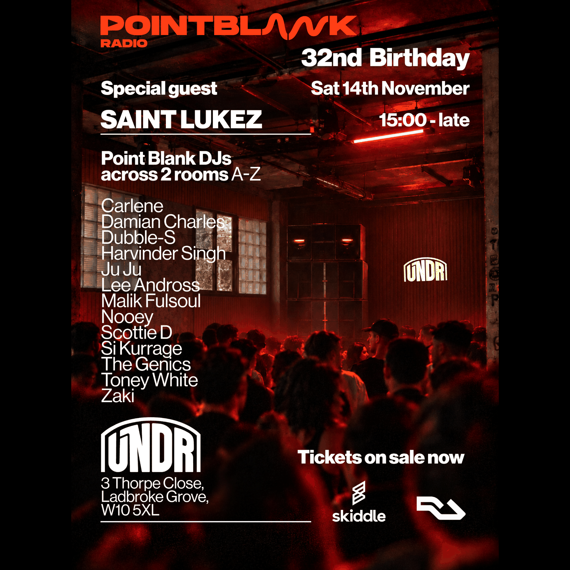 Point Blank Radio's 32nd Birthday