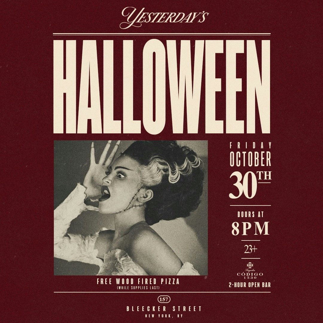 Halloween at Yesterday's - 10/30