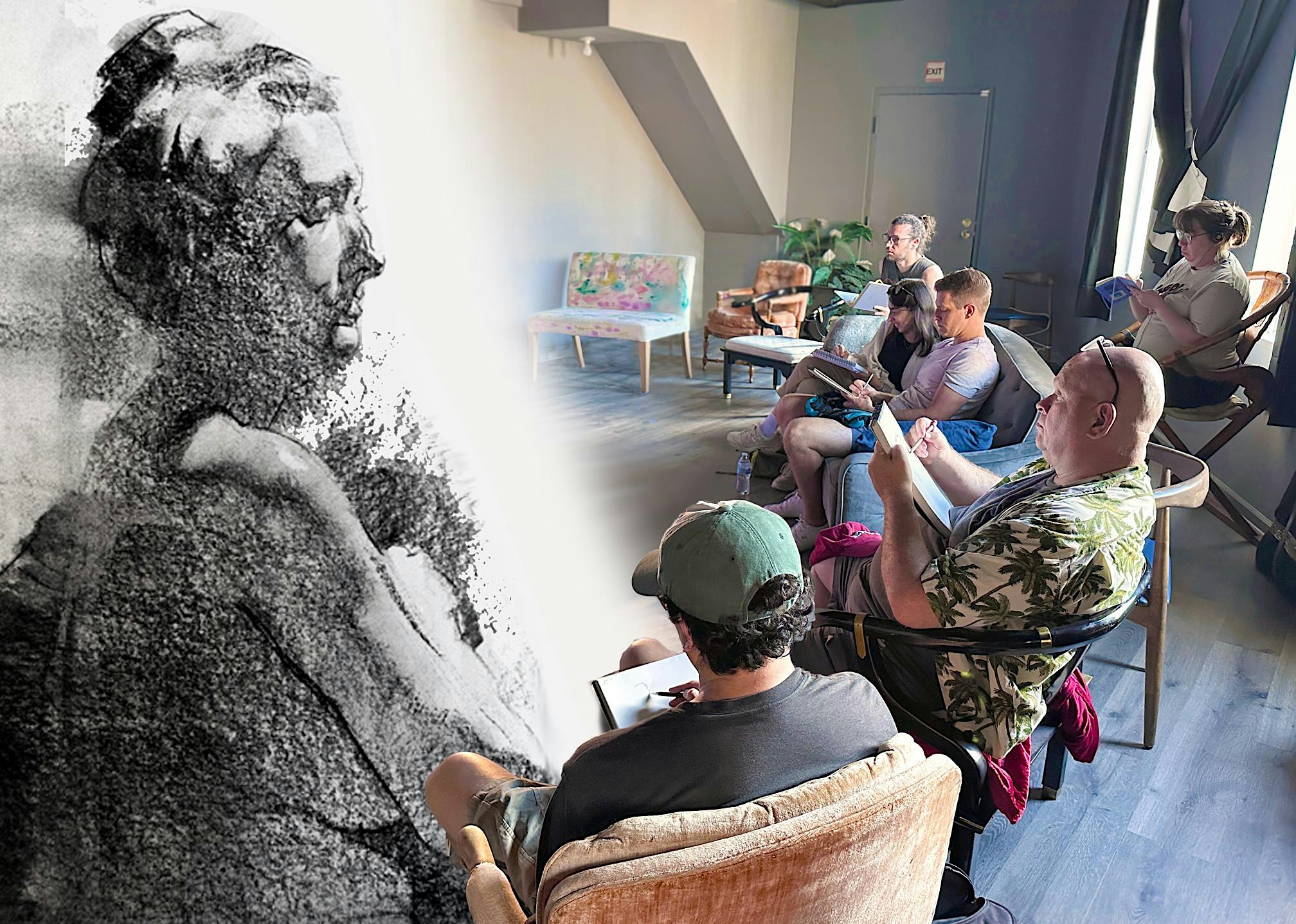 Tuesday Figure Drawing Session with Live Model