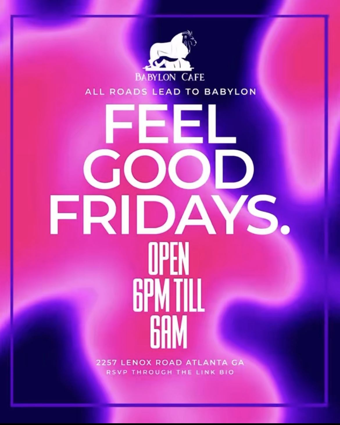 FEEL GOOD FRIDAYS (SPECIALS 6PM-12AM)