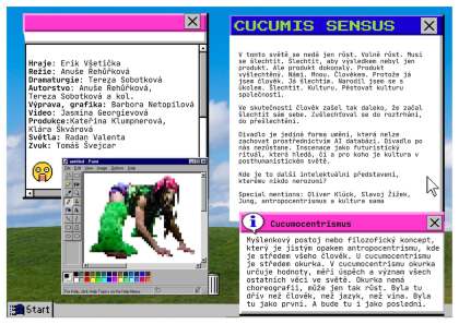 divadlo CUCUMIS SENSUS & AFTER & SIMS WELCOME PARTY