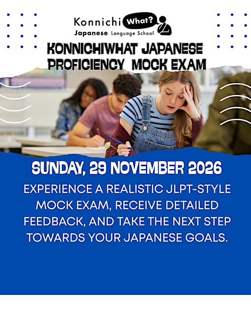 KonnichiWhat Japanese Proficiency Mock Exam 2026 N3