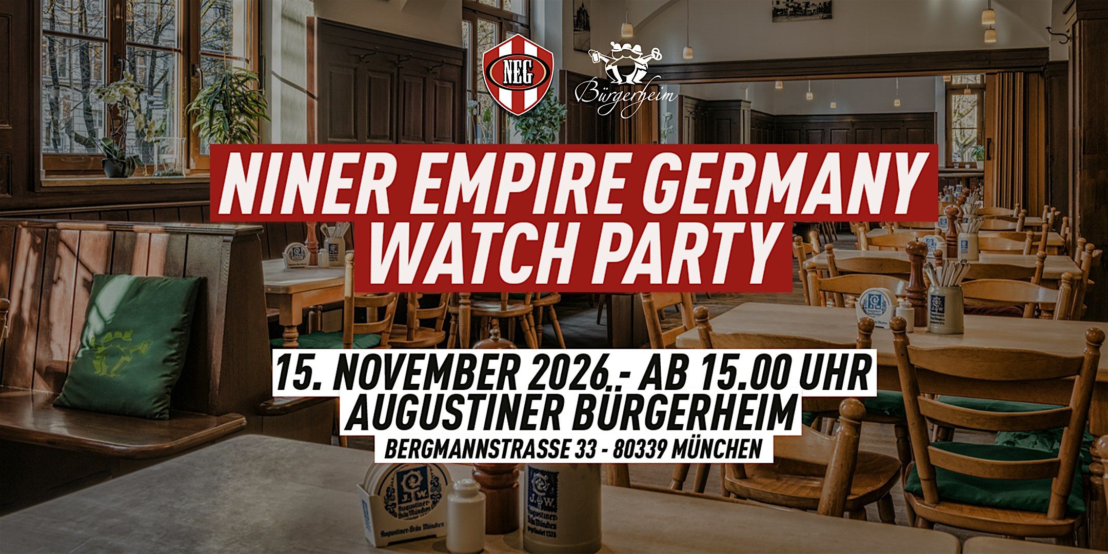 Niner Empire Germany Watch Party in München: 49ers at Cowboys