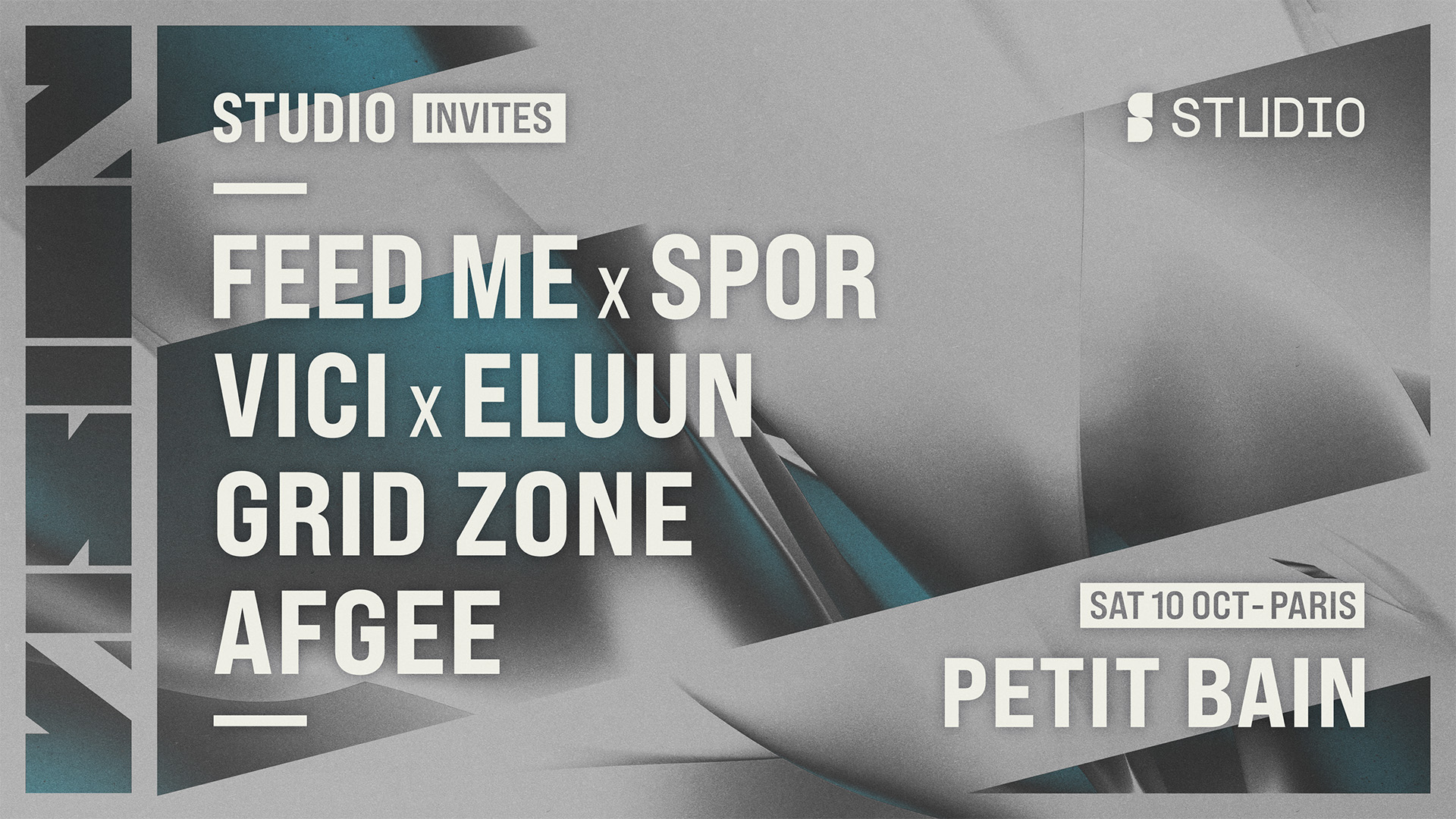 STUDIO Invites VISION: Feed Me x Spor, Vici x Eluun,