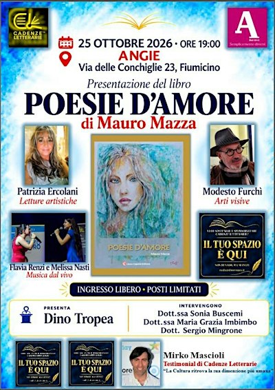 Cadenze Letterarie presenta “Poesie d’amore” di Mauro Mazza