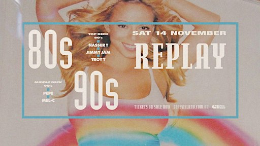 Glass Island - 80's & 90's REPLAY - Sat 14 Nov 2026