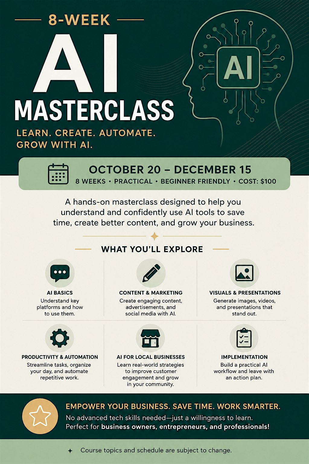 8 Week AI Masterclass