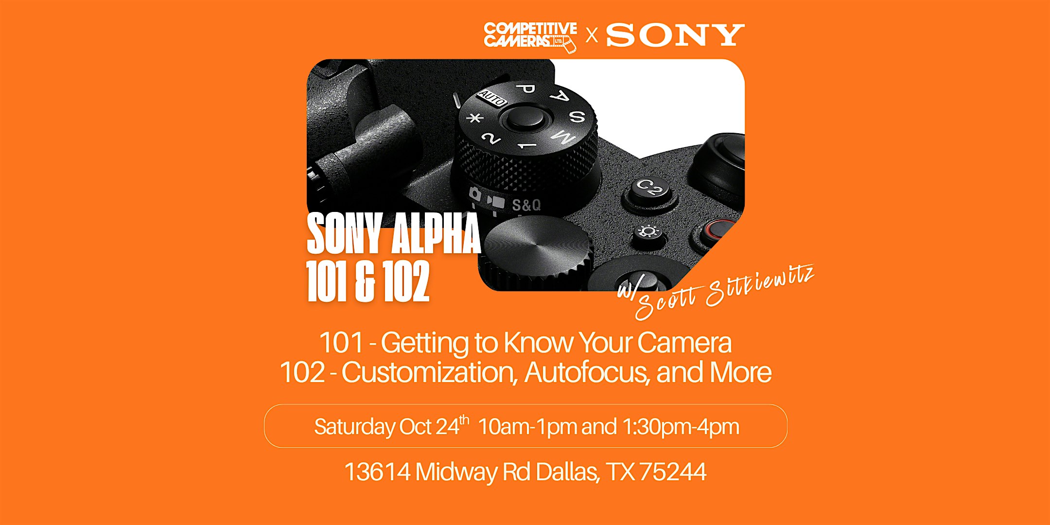 Alpha 101 & 102 with Sony Imaging