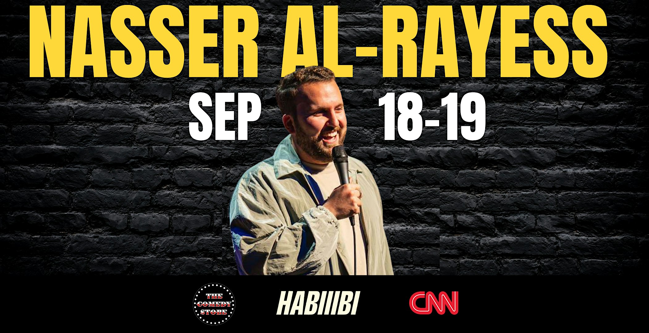 Nasser Al-Rayess (Habiiibi Nights, The Comedy Store, CNN) Live in Denver -