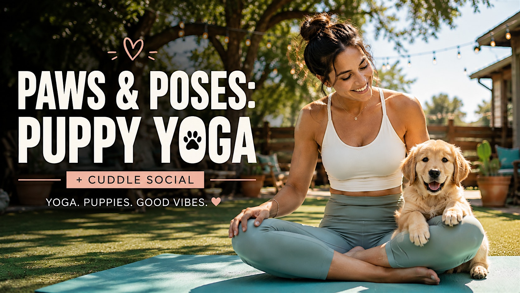 Paws & Poses: Puppy Yoga + Cuddle Social