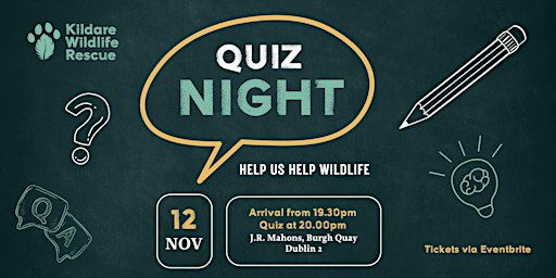 Pub Quiz for Kildare Wildlife Rescue