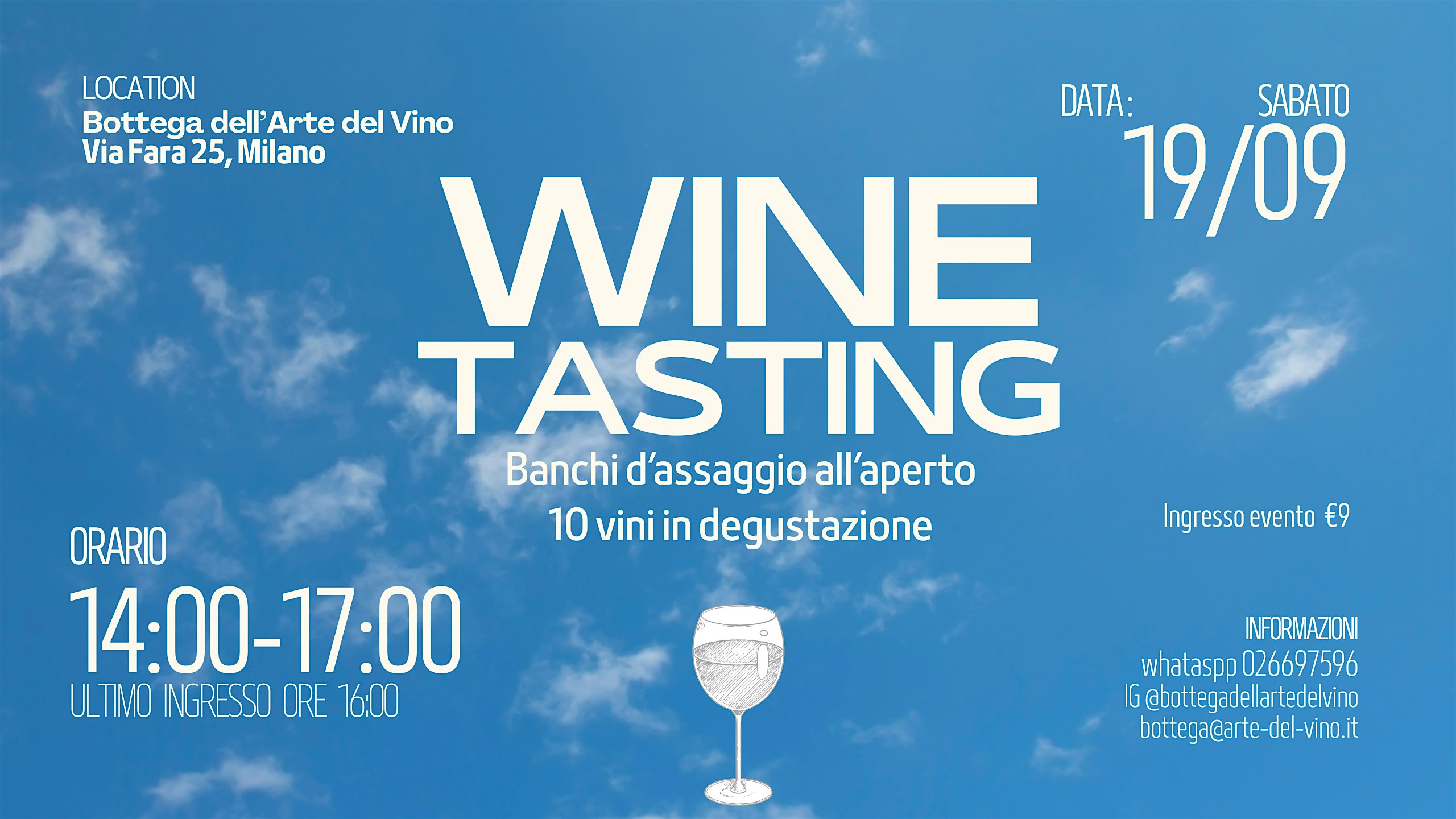 Wine tasting | banchi d'assaggio all'aperto - 10 vini in degustazione