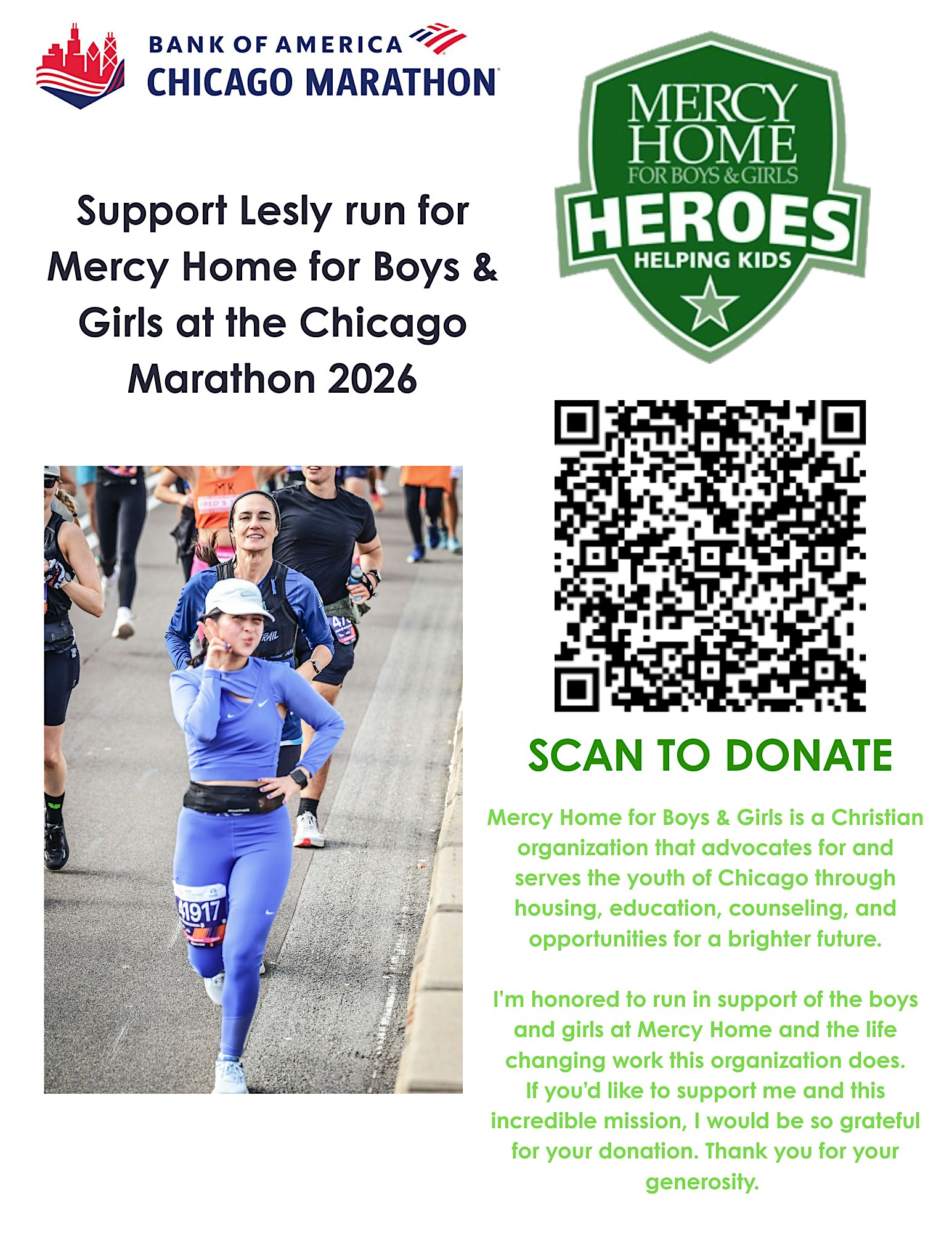 Heros Run Club: Support Mercy Home for 2026 Chicago Marathon