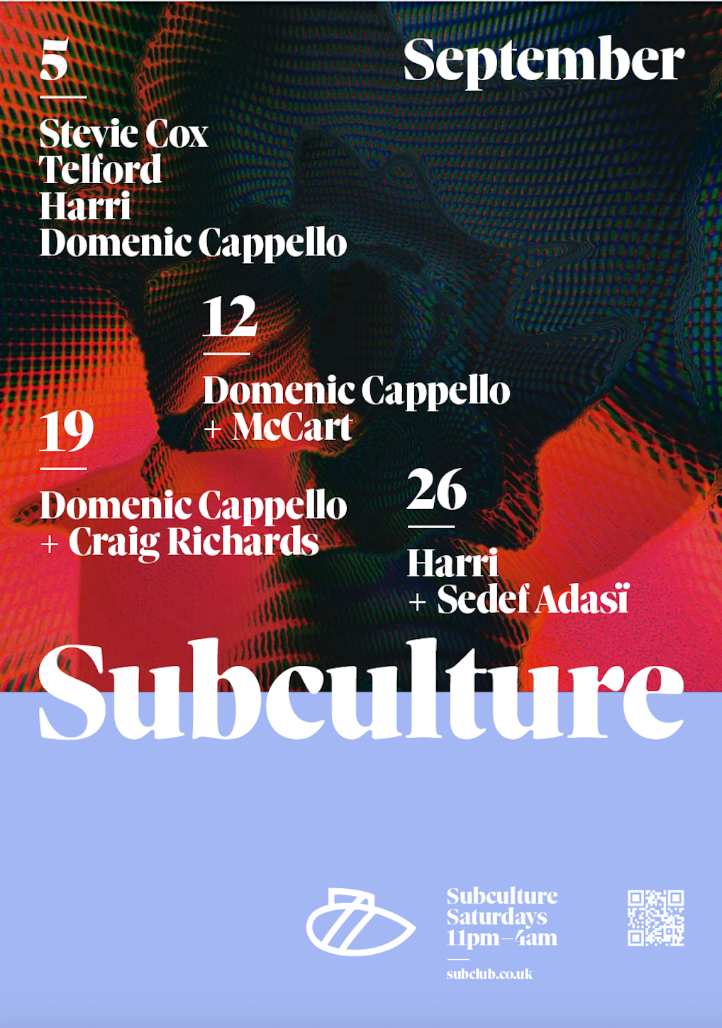 Subculture w/ Domenic Cappello + Craig Richards