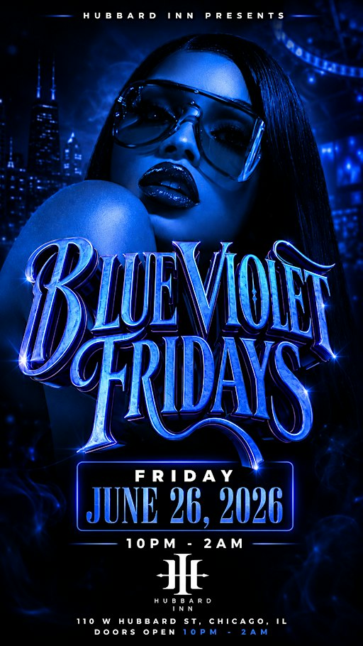 Hubbard Inn Blue Violet Fridays