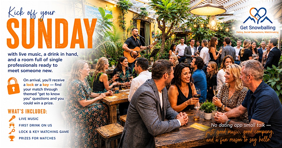 Sunday Sessions: Lock & Key with Live Music for Singles 40+