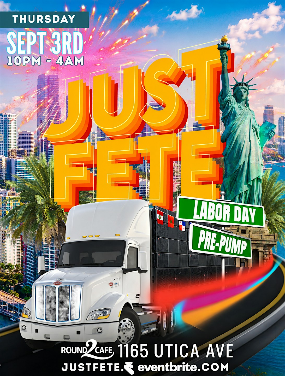 JUST FETE "Labor Day Pre Pump"