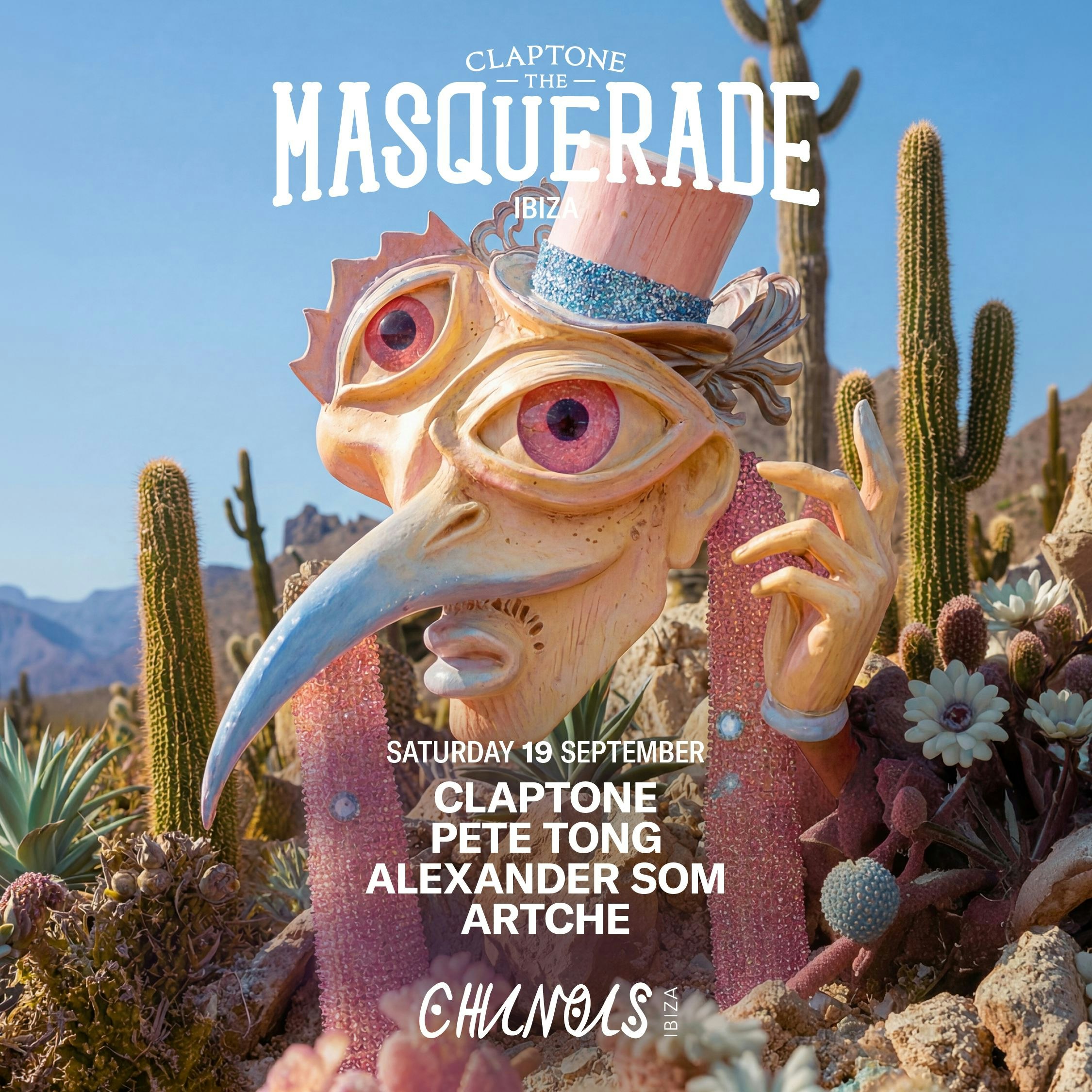 The Masquerade: Claptone, Pete Tong, Alexander Som, Artche