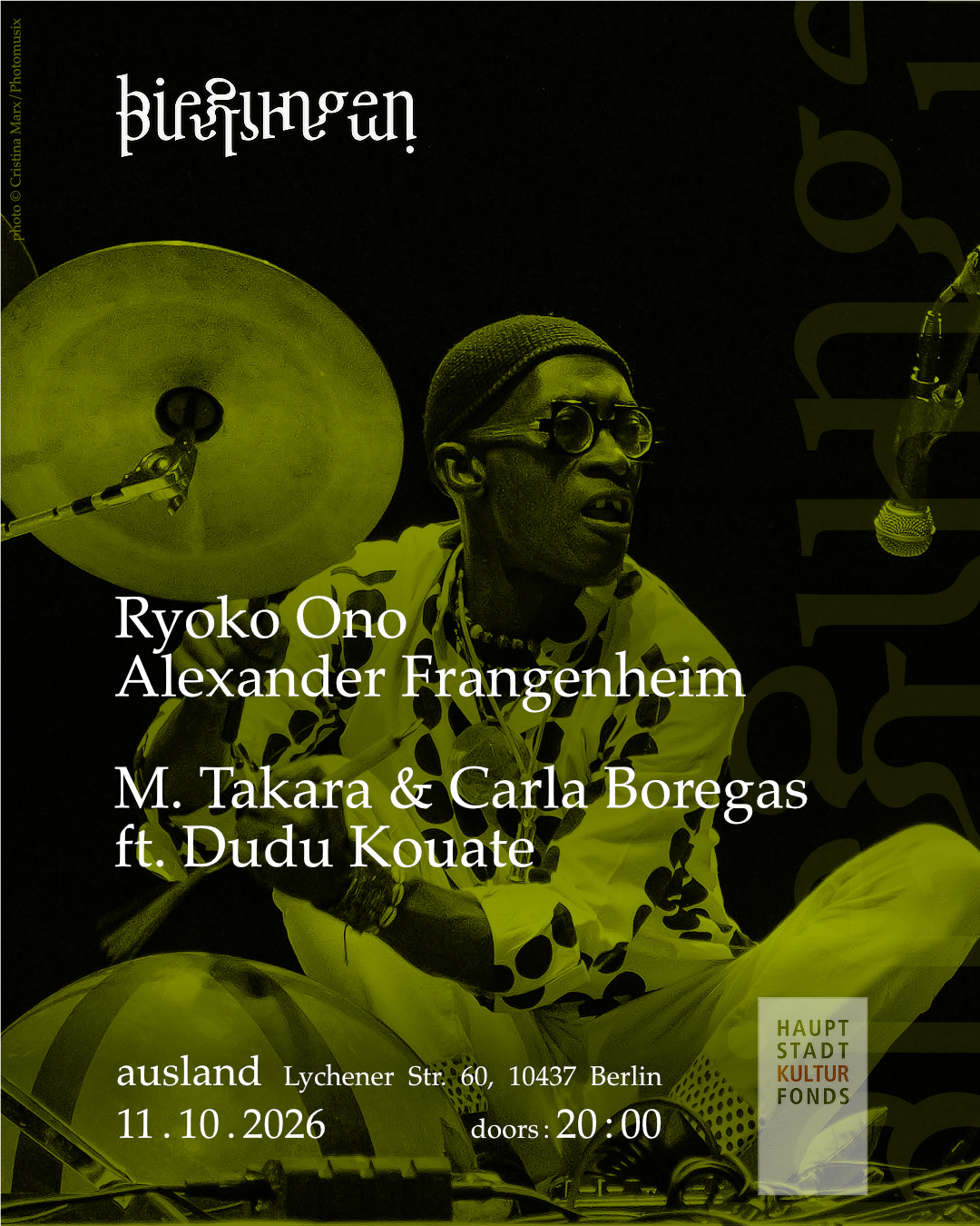 biegungen: Ryoko Ono & Alexander Frangenheim / M. Takara & Carla Boregas feat. Dudu Kouate