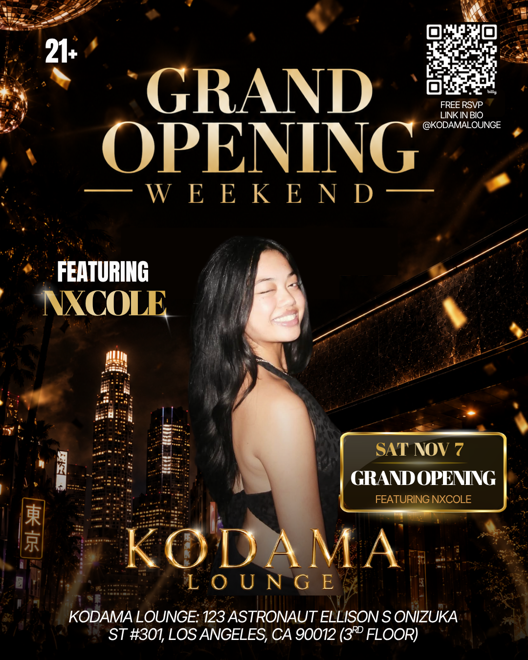 GRAND OPENING: KODAMA LOUNGE (NOV 7)