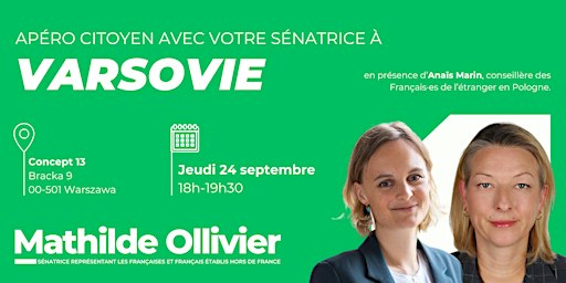 Apéro citoyen avec votre sénatrice !