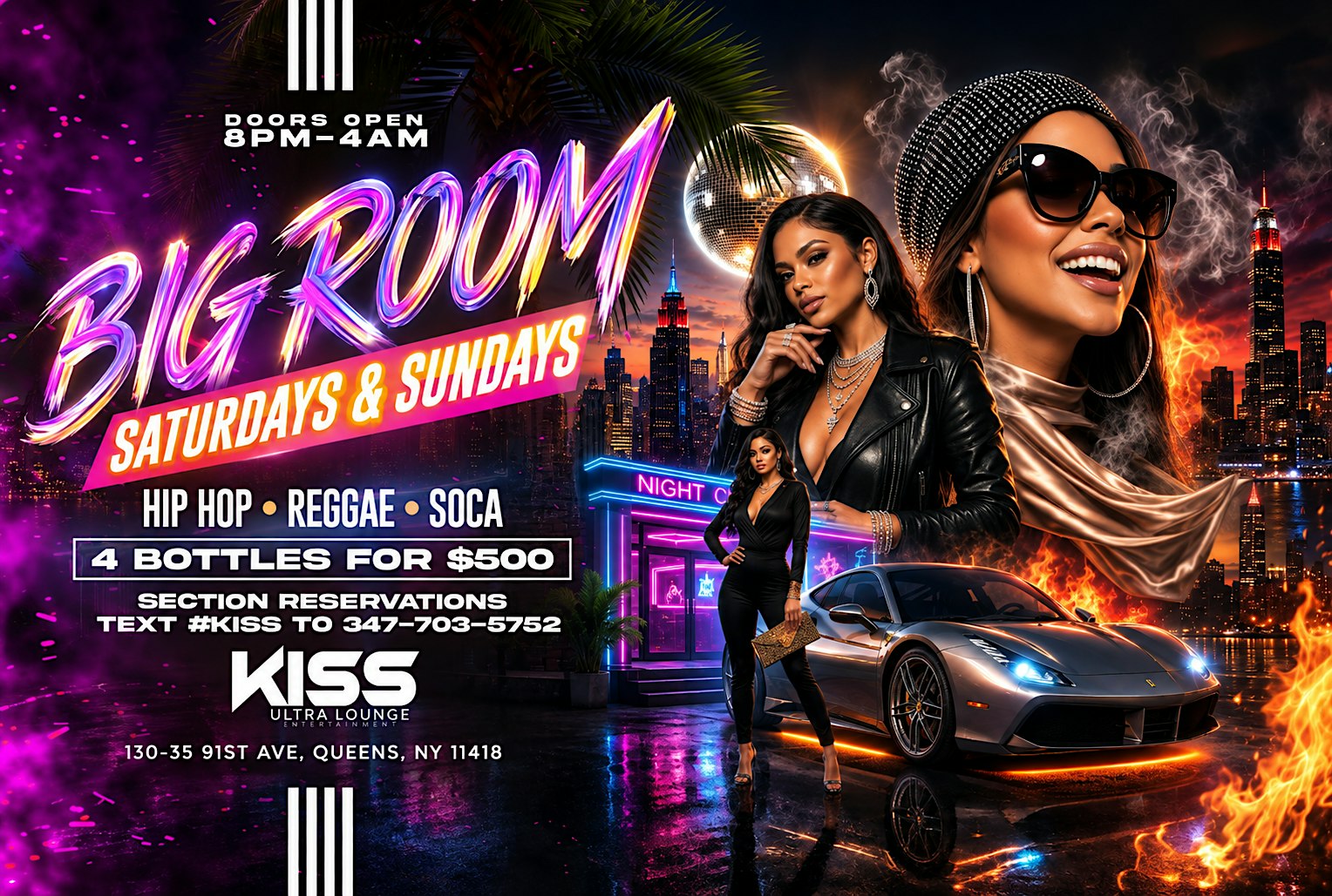 SATURDAYS & SUNDAY AT KISS LOUNGE (BIG ROOM)