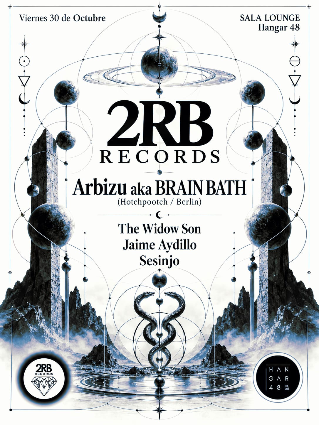 2RB Records with Arbizu aka Brain Bath, The Widow Son, Jaime Aydillo & Sesinjo