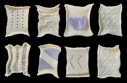 Machine Knitting Workshop - Pattern swatches