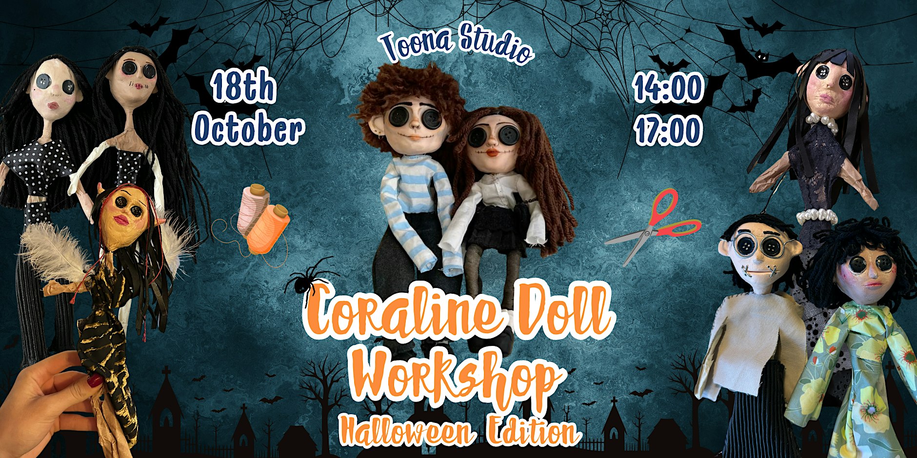 Coraline Doll Workshop Halloween Edition