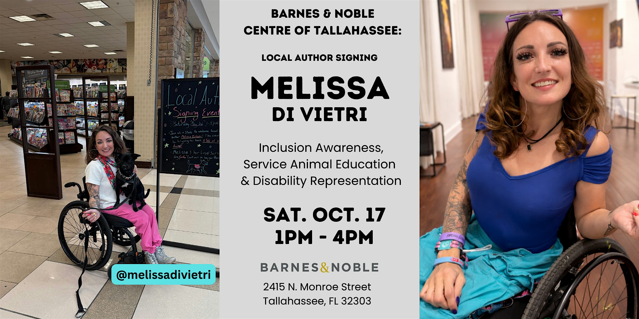 Local Author Signing  at Barnes & Noble Tallahassee with Melissa DiVietri