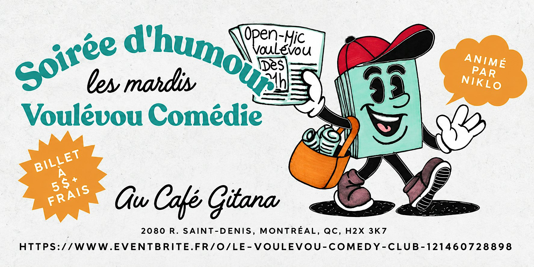 LES MARDIS HUMOUR Au Café GITANA