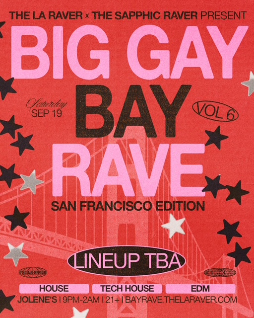 The Sapphic Raver presents: Big Gay Bay Rave