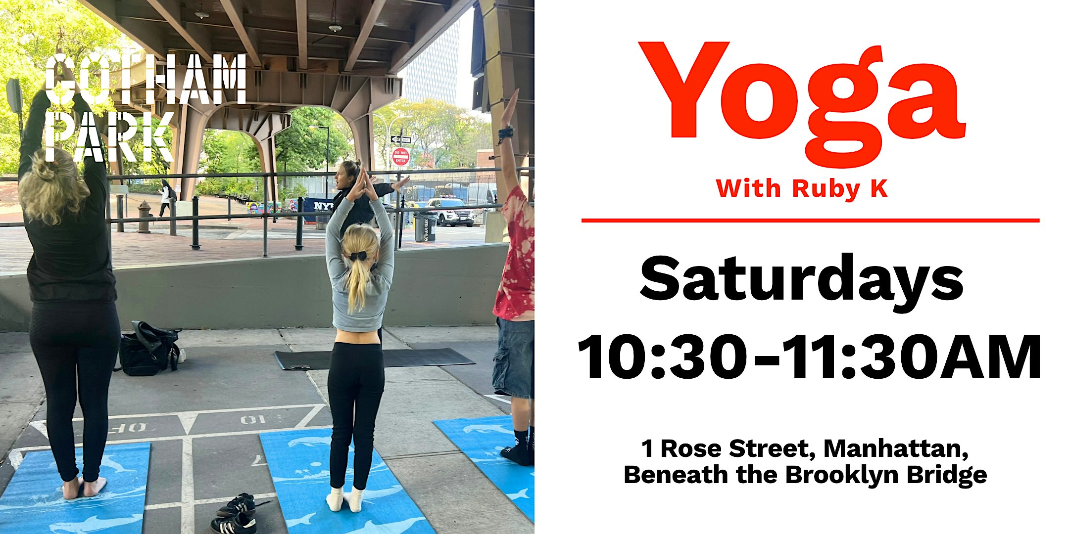 Yoga with Ruby at Gotham Park
