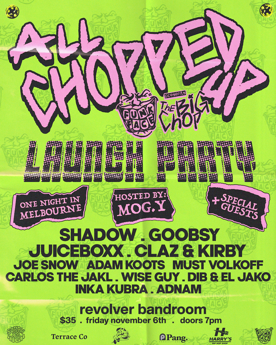 REVOLVER BANDROOM: FUNK FACE — ALL CHOPPED UP! The BIG Chop Launch Party