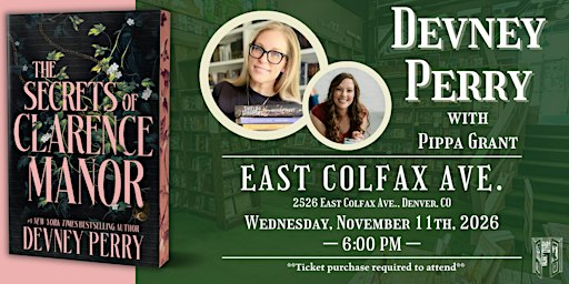Devney Perry with Pippa Grant Live at Tattered Cover Colfax