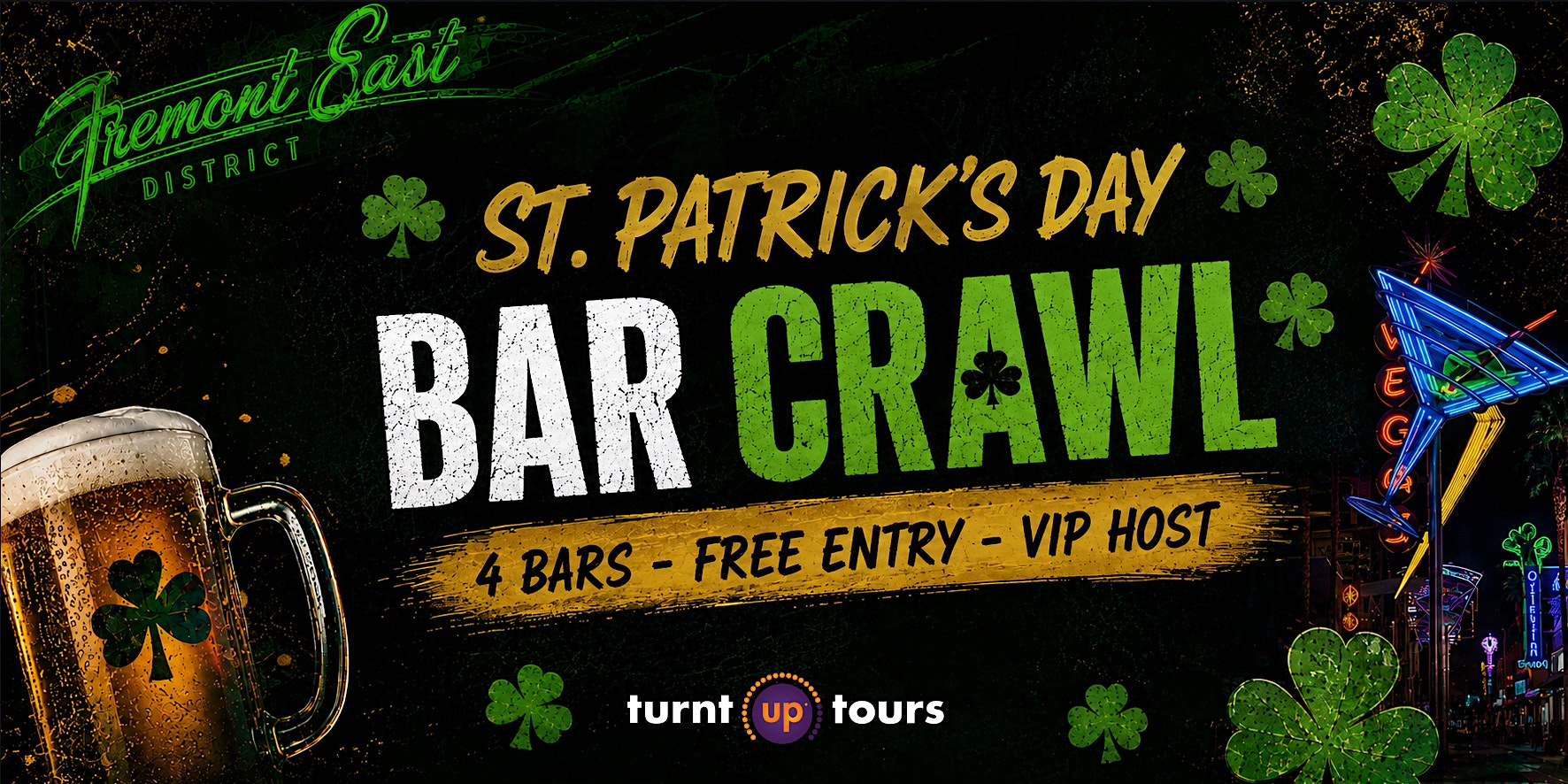 St Patricks Day Fremont Street BarCrawl