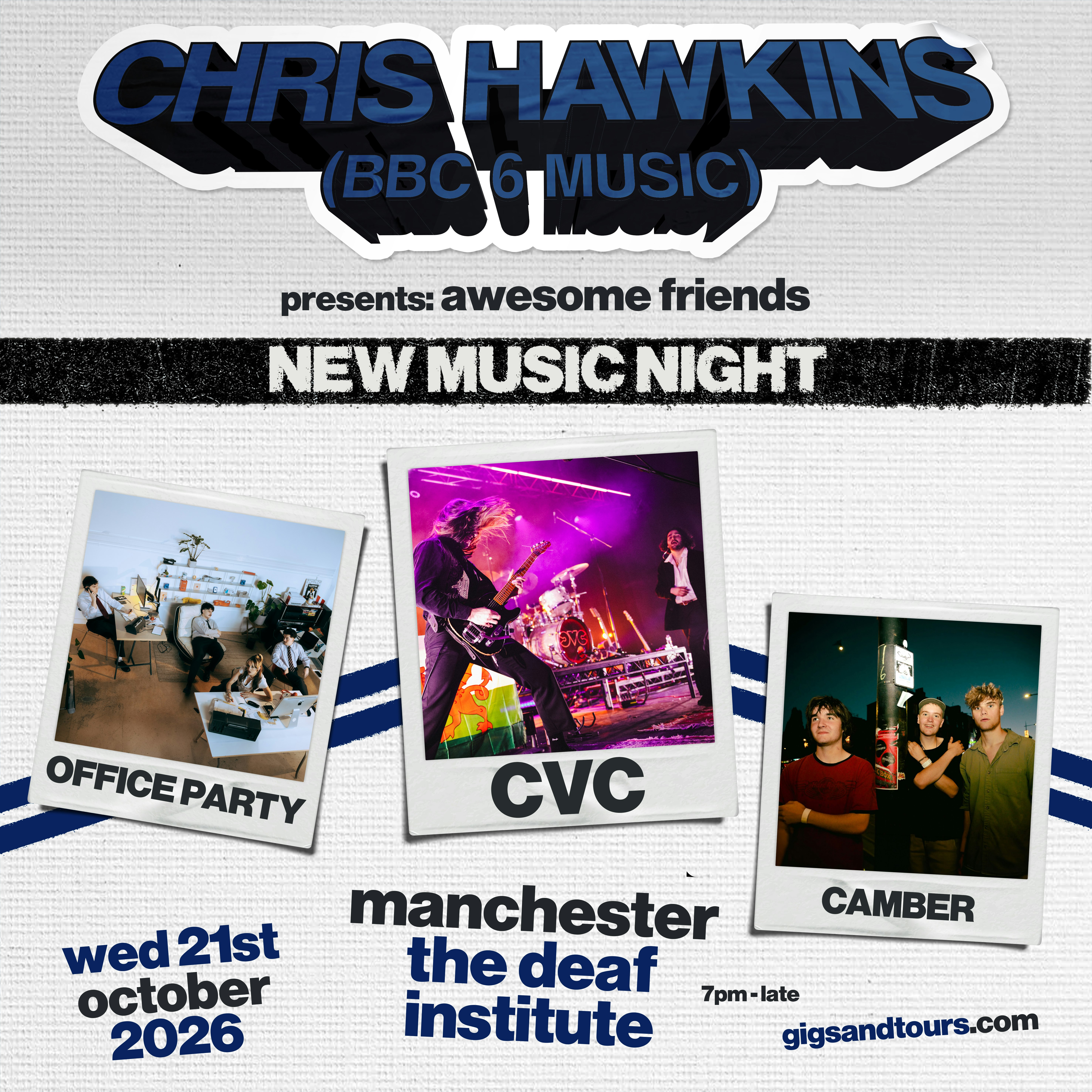 Chris Hawkins (BBC 6 Music) Presents Awesome Friends with CVC