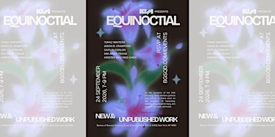 Equinoctial: New & Unpublished Work