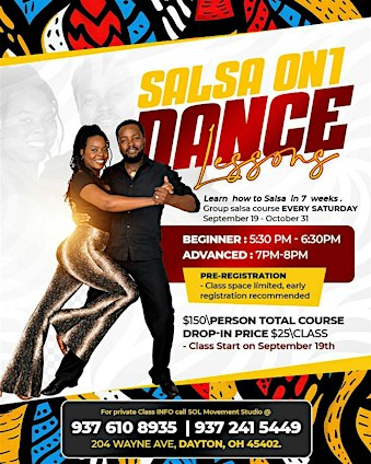 Learn how to Salsa dance -7 week course