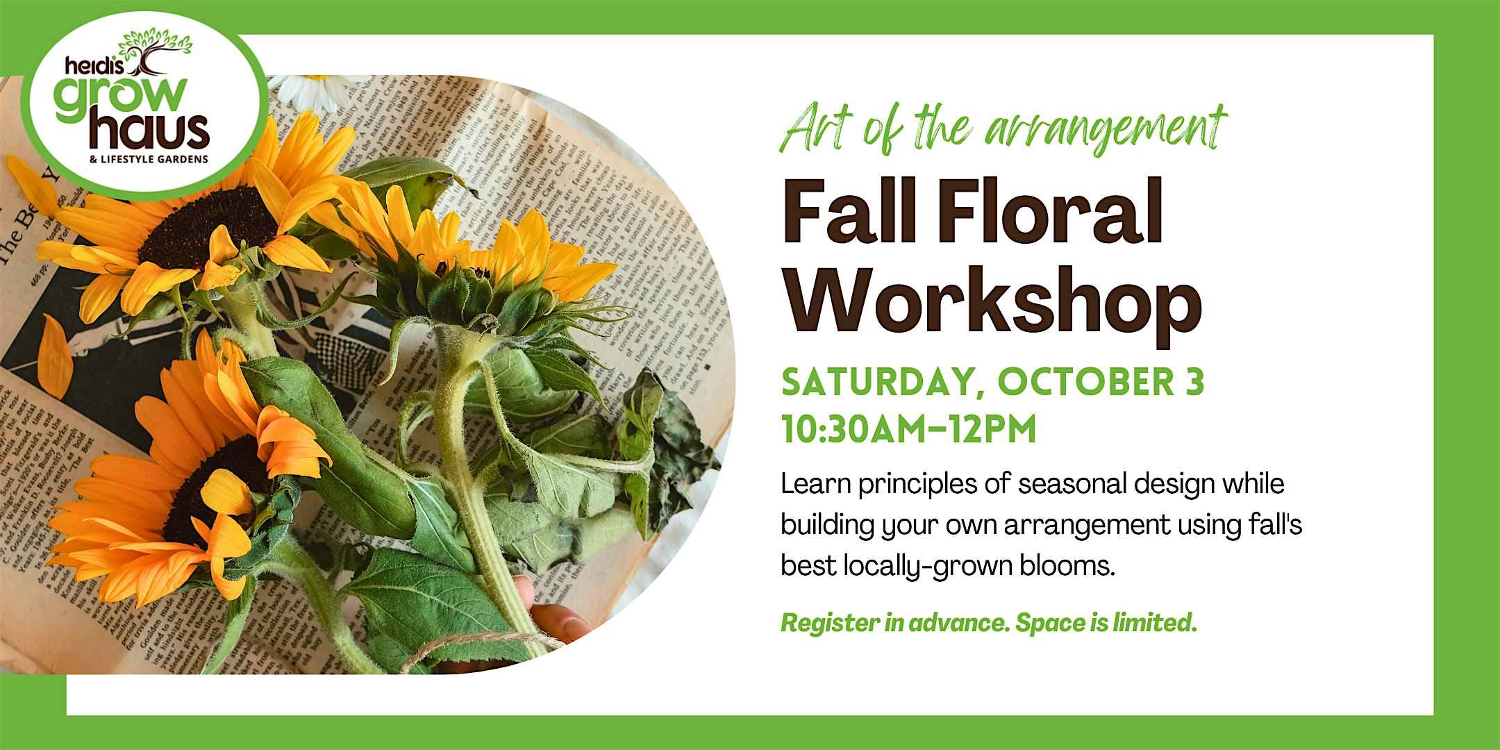 Art of The Arrangement: Fall Flower Workshop