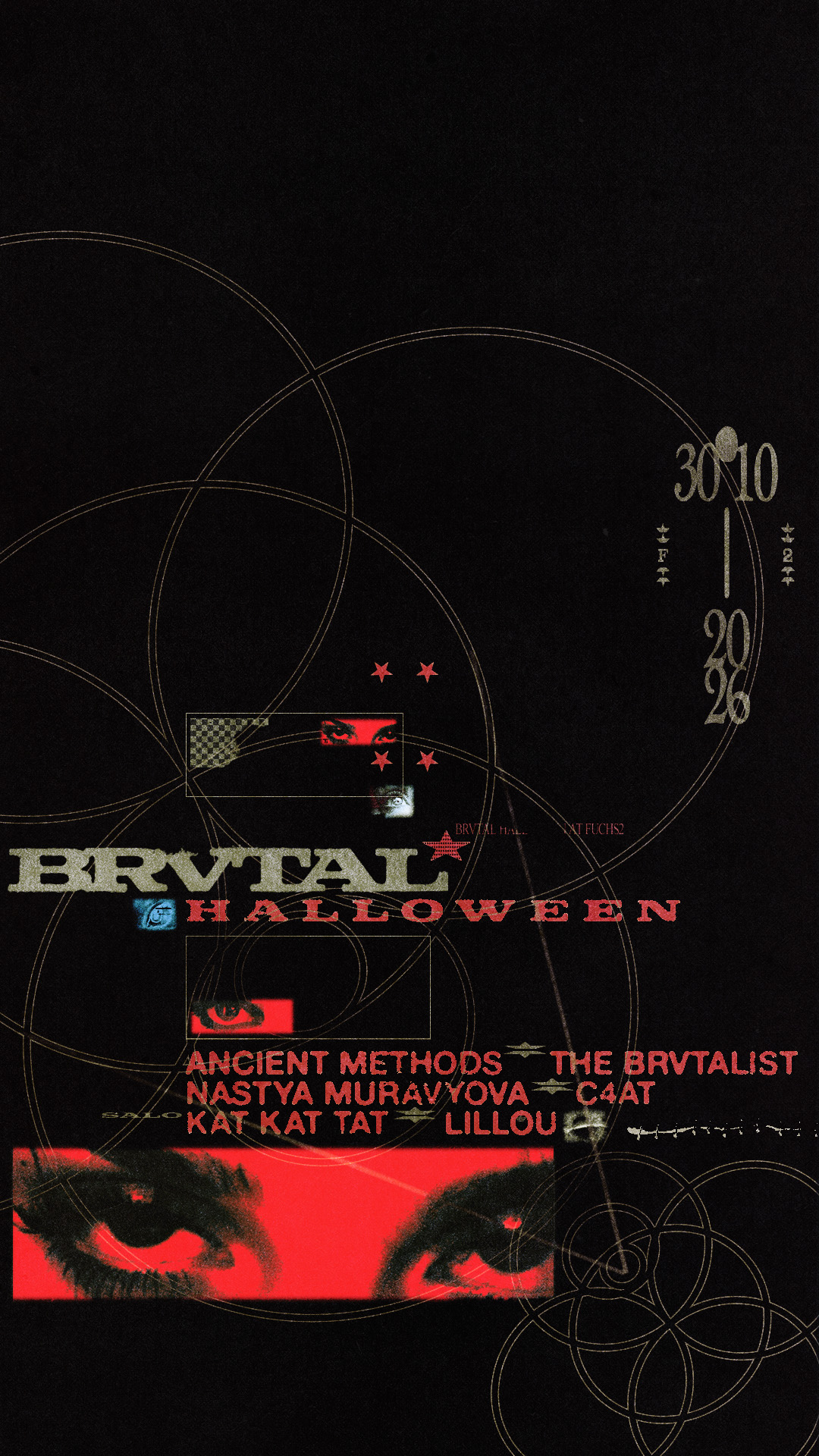 BRVTAL HALLOWEEN: Ancient Methods ☆ The Brvtalist ☆ Nastya Muravyova ☆ C4AT ☆ Kat Kat Tat