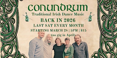 Conundrum Residency at The Lomond. Back in 2026...
