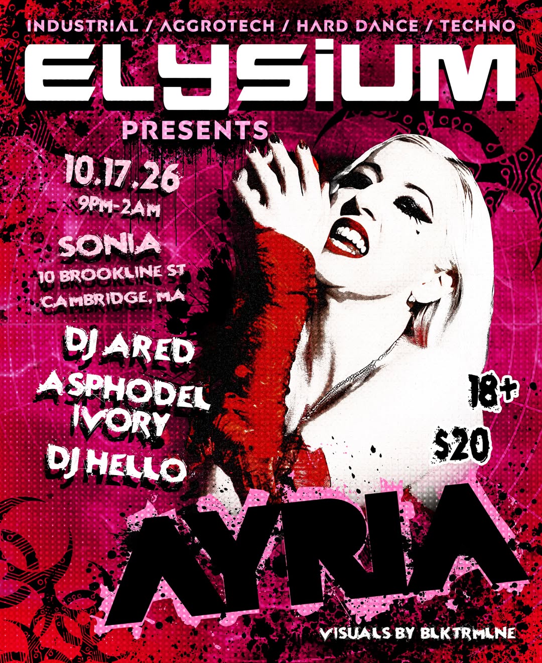 Elysium: AYRIA, DJ Ared, Asphodel Ivory, DJ Hello