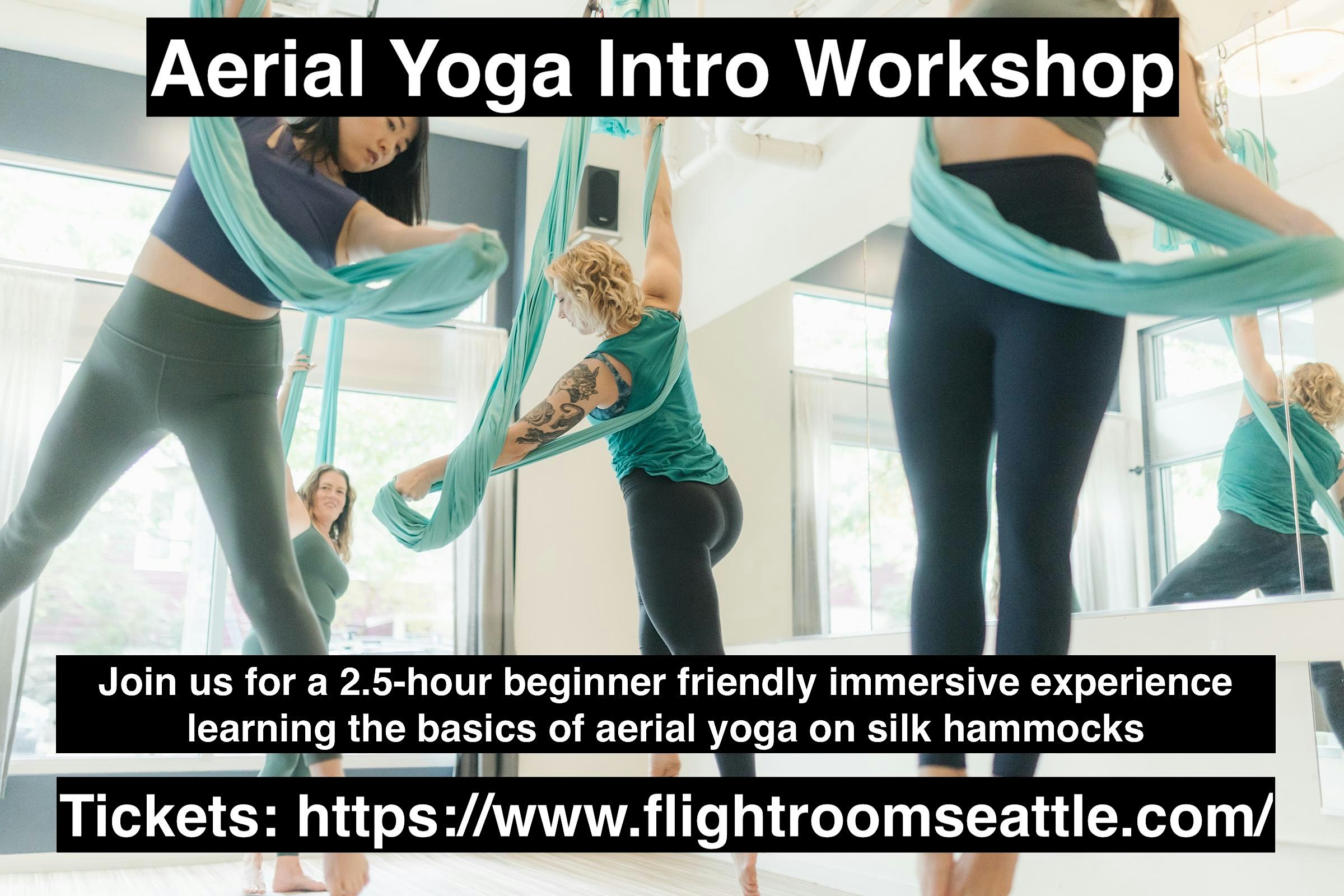 Aerial Yoga Intro Workshops (Multiple Dates and Locations)