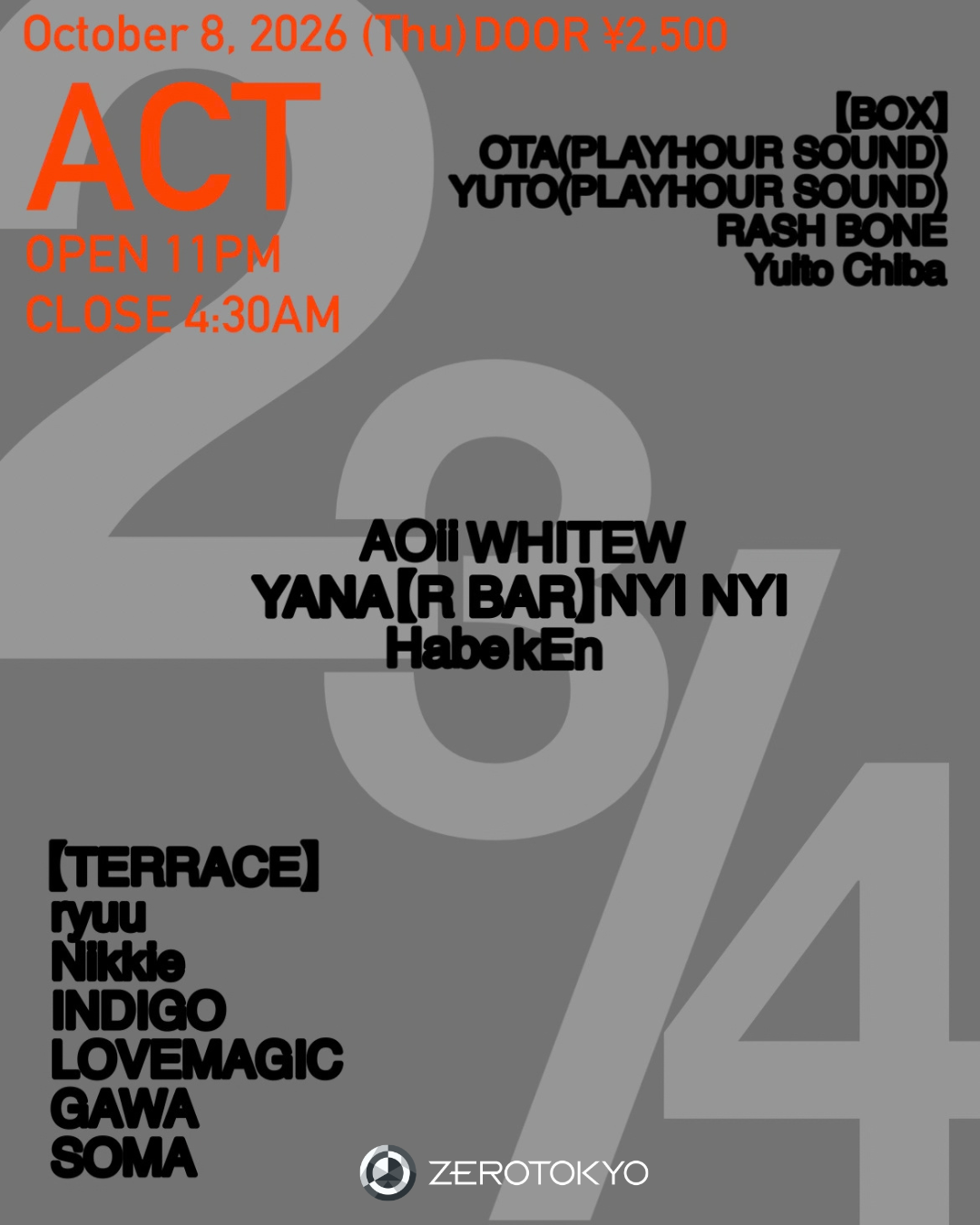 ACT - HIPHOP / R&B / HOUSE / UKG / BASS -