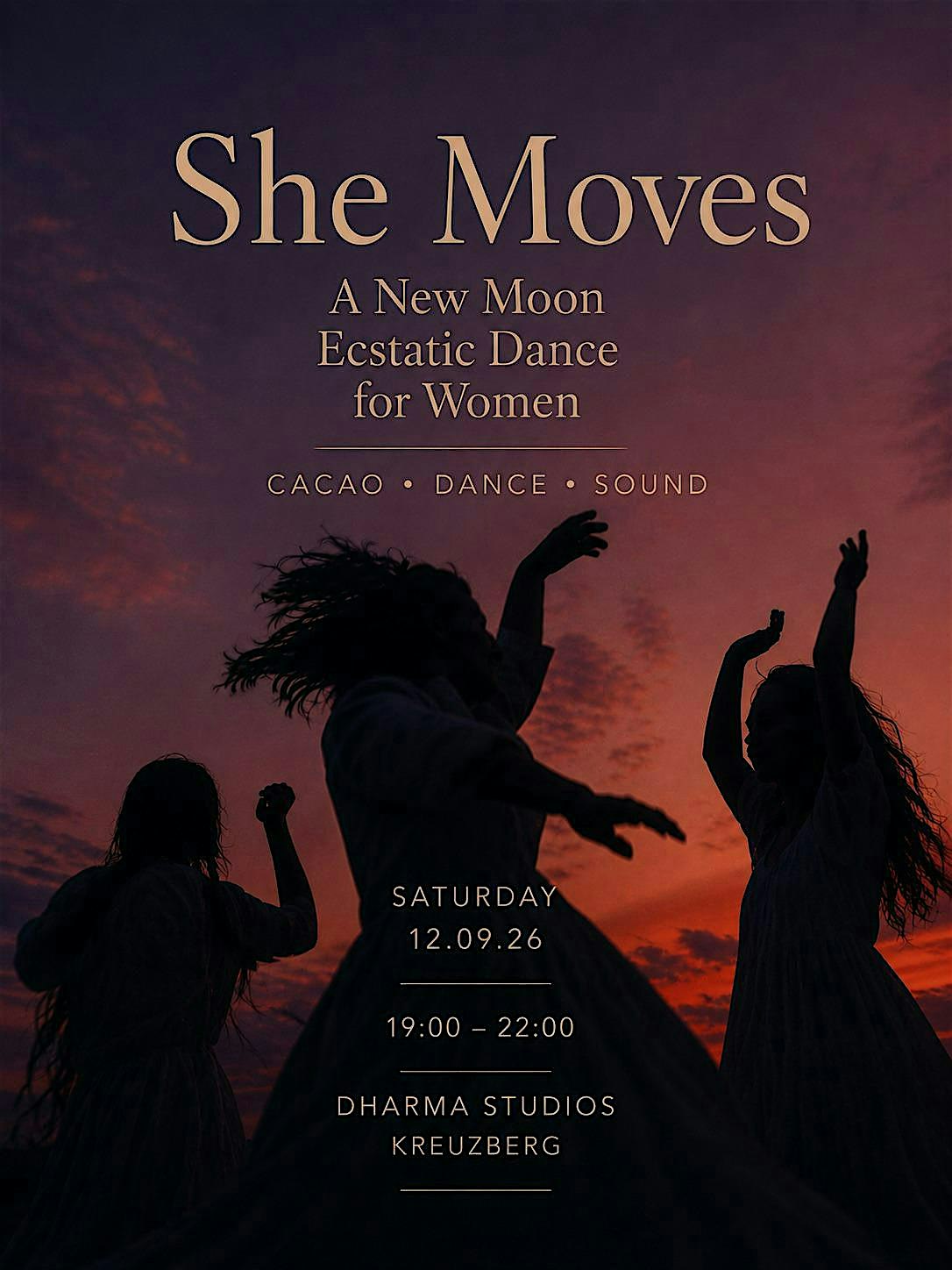 She Moves – A New Moon Ecstatic Dance for Women ✨