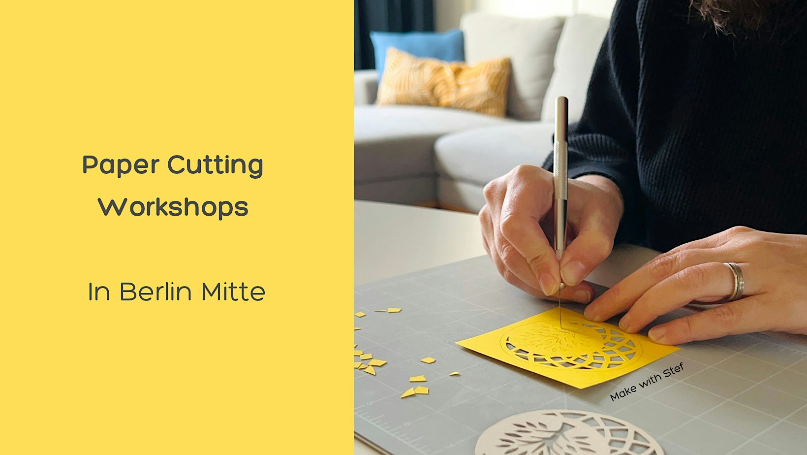 Paper cutting workshop in Berlin Mitte
